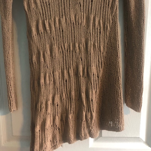 Asymmetrical Open Crochet/Pointelle Sweater - Picture 3 of 7